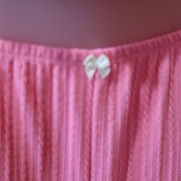 Wild Skye Pink Ribbed Knit  Flare Loungewear Matching Set Med NWT - Picture 7 of 14